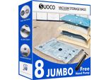 Sacchetti Sottovuoto Per Abiti 8 Jumbo（100×70 Cm） Sacchetto Per Il Sottovuoto Con Valvola A Tenuta D'aria E Pompa A Mano A Compressione