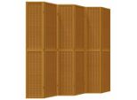 Syfax™ Divisorio Ambienti 6 Pannelli Marrone Legno Massello Paulownia