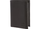 Oxmox Pelle Portafoglio Leather Rfid Protect KombiböRse Ox 2.0 Embossed Brown Marrone Scuro
