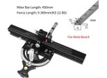 Guida Angolare Per Sega Circolare Piccola - HD-MG21-BS - Set, Telescopico 36-61 Cm, Angolo 50°, Lega Di Alluminio - Oro