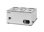 Vertes Scaldavivande Scalda Buffet Scaldavivande Elettrico 1500W In Acciaio Inox (Incl. 3X 1/3 Gn Contenitore Con Coperchio Per 3X 6L)