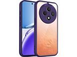 Custodia Per Oppo F27 Pro/F27 Pro+ Cover Posteriore Trasparente Con Cornice In Tpu, Antiurto Viola