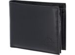 Oxmox Pelle Portafoglio Leather Rfid Protect QuerscheinböRse Windrose 2.0 Embossed Black Nero