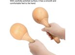 Faggio Maraca Rumba Shaker Sonagli Strumento A Percussione Maraca In Legno Coppia Di Maraca A Percussione Per Bambini Strumento Musicale 1 Coppia
