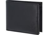 Oxmox Pelle Portafoglio Leather Rfid Protect QuerscheinböRse Freedom Anchor Embossed Black Nero