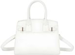 Gallantry, Borsa Da Donna In Coccodrillo Con Tracolla Staccabile, Bianca