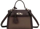Gallantry, Borsa Da Donna In Grana Con Cintura E Tracolla Decorative, Marrone Scuro