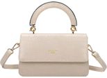 Gallantry, Borsa Da Donna Chic In Look Coccodrillo Con Manico Rigido E Tracolla, Giallo-Grigio