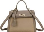 Gallantry, Borsa Da Donna In Grana Con Cintura E Tracolla Decorative, Grigio Talpa