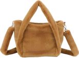 Gallantry, Borsa Da Donna LéOna In Morbida Pelliccia Con Tracolla Staccabile, Marrone
