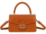 Gallantry, Borsa Da Donna Con Chiusura G In Metallo E Tracolla Staccabile, Marrone