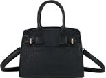 Gallantry, Borsa Da Donna In Coccodrillo Con Tracolla Staccabile, Nera