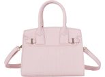 Gallantry, Borsa Da Donna In Coccodrillo Con Tracolla Staccabile, Rosa