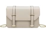 Gallantry, Borsa A Tracolla Da Donna Con Catena Dorata E Fibbia Decorativa, Giallo-Grigio