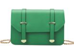 Gallantry, Borsa A Tracolla Da Donna Con Catena Dorata E Fibbia Decorativa, Verde