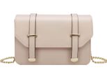Gallantry, Borsa A Tracolla Da Donna Con Catena Dorata E Fibbia Decorativa, Rosa