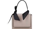 Gallantry, Borsa Da Donna Giocosa Con Fiocchi Decorativi E Patta Fissa, Giallo-Grigio