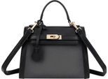 Gallantry, Borsa Da Donna In Grana Con Cintura Decorativa E Tracolla, Nero