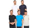 Henleys - Maglietta "Henycore"" Da Uomo (Confezione Da 5) BG2090 (Xl) (A Colori)"