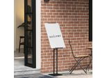 Vidaxl Stand Fieristici 2 Pezzi Nero 26,5 X 26,5 X 150 Cm Acciaio