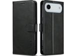Custodia Per Iphone Air Custodia Flip In Pelle Con Chiusura Magnetica E Supporto, Custodia Protettiva Nera