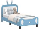 Vidaxl Struttura Letto Per Bambini Con Testiera Con Testiera Blu 80 X 160 Cm Pu