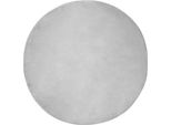 Vidaxl Tappeto Coniglietto In Pelliccia Sintetica Olite Grigio Ø 100 Cm Poliestere