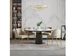 Set Di 4 Sedie Da Pranzo Merax, Sedia Da Pranzo Moderna Con Gamba Inclinata, Sedia Imbottita, Piedini Regolabili, Sedie Da Cucina, Lino E Pelle, Beige+Khaki
