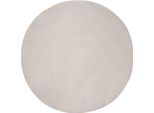 Vidaxl Tappeto Coniglietto In Pelliccia Sintetica Olite Beige Ø 100 Cm Poliestere