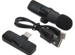 Microfono Lavalier Wireless, Cancellazione Intelligente Del Rumore, Forte Clip Anti-Interferenza, Interfaccia Type-C