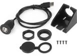 Cavo Dati USB2.0 Da 1 Spina A 2 Prese Cavo Adattatore Per Cruscotto Impermeabile Per Auto E Moto