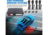 Sensore Di Parcheggio Per Auto, Sistema Radar Di Retromarcia Con 4 Sensori, Rilevamento Della Distanza, Display Lcd, Segnale Acustico Di Avvertimento