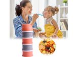 Dispenser Per Alimenti Per Bambini, Contenitore Per Latte In Polvere Portatile A 4 Strati, Scatola Di Immagazzinaggio Da Viaggio Per L'alimentazione