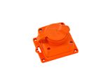 Presa In Gomma Singola Schuko IP54 Arancione | 221.000.101 | Horoz
