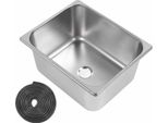 Lavello Da Cucina Per Camper, Acciaio Inox 304, 31,9 X 26,9 X 14,9 Cm, Lavamano A Vasca Singola Con Scarico Da 40 Mm Per Barca, Camion, Camper, Roulotte