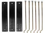 Set Di Piastre Di Fissaggio Della Batteria Con Dado Rondella Asta 101090801, Ricambio Per Carrelli Da Golf Elettrici Club Car Ds