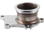 Flangia Del Downpipe Del Turbo A 5 Fori E Adattatore Per La Conversione Della Banda Trapezoidale In Acciaio Inox Da 2,5 Pollici, Adatto Per T3/T4