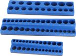 Set Di Organizer Magnetici Per Bussole Da 3 Pezzi, Bussole Con Attacco Da 1/4 Di Pollice, 3/8 Di Pollice E 1/2 Di Pollice, Vassoio Di Stoccaggio, Potente Supporto Portatile Per Cassette Degli Attrezzi, Metrico