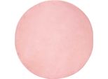 Vidaxl Tappeto Coniglietto In Pelliccia Sintetica Olite Rosa Ø 100 Cm Poliestere