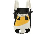 Inf Zaino Portatile Anteriore Per Animali Domestici - Bianco E Giallo Xl