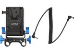 Piastra Batteria Con Attacco A V, 7 Uscite, Adattatore Di Bloccaggio Per Fotocamera Dslr, Bmpcc, 4K, 6K, Videocamera, Luce Led, Microfono
