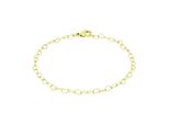 Armband Amor "Herzchenarmband", Gelbgoldfarben, ArmbäNder, Damen, 19Cm, Edelstahl, Armband