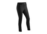 Softshellhose Maier Sports "Lapilli W", Damen, Gr. 36, NormalgrößEn, Schwarz, 100% Polyester, Hosen Softshellhose, Damen Outdoorhose, Atmungsaktiv Und Winddicht, Slim Fit