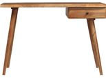 Scrivania In Legno Massiccio Di Acacia 110 X 50 X 76 Cm