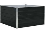 Vidaxl Letto Rialzato 100×100×45 Cm Acciaio Zincato Antracite