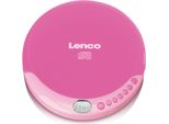 Lenco CD-011 Tragbarer Cd-Player Pink (CD-011PINK)