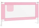 Vidaxl Protezione Letto Per Bambini Rosa 140X25 Cm Tessuto