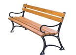 Panchina In Legno Con Braccioli Rojaplast 180 Cm