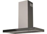 Cappa Decorativa A Parete 90 Cm 63 Db 564 M3/H Acciaio Inox/Nero Glem Ghbs97Ix