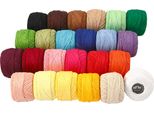 Filato Di Cotone, Mercerizzato, Colori Assortiti, 24X20 G
